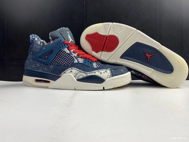 Rep Onekick SE CW0898-400 Sashiko Jordan Retro 4 Air 0711